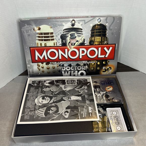 Monopoly Doctor Who 50th Anniversary Collector’s Edition Open Box Original Pac.. - Picture 1 of 16